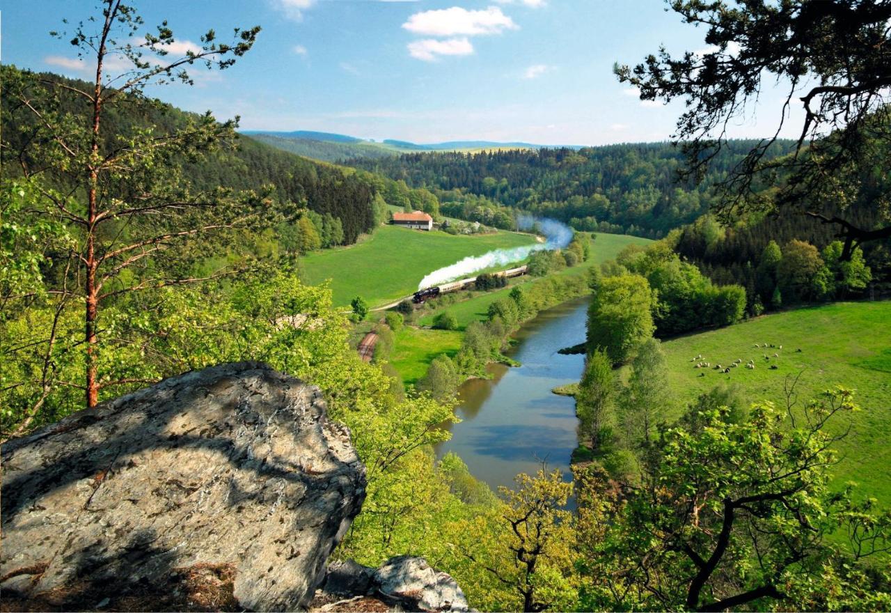 MuldenhammerOk Ferien - Altes Bahnhaus公寓 外观 照片